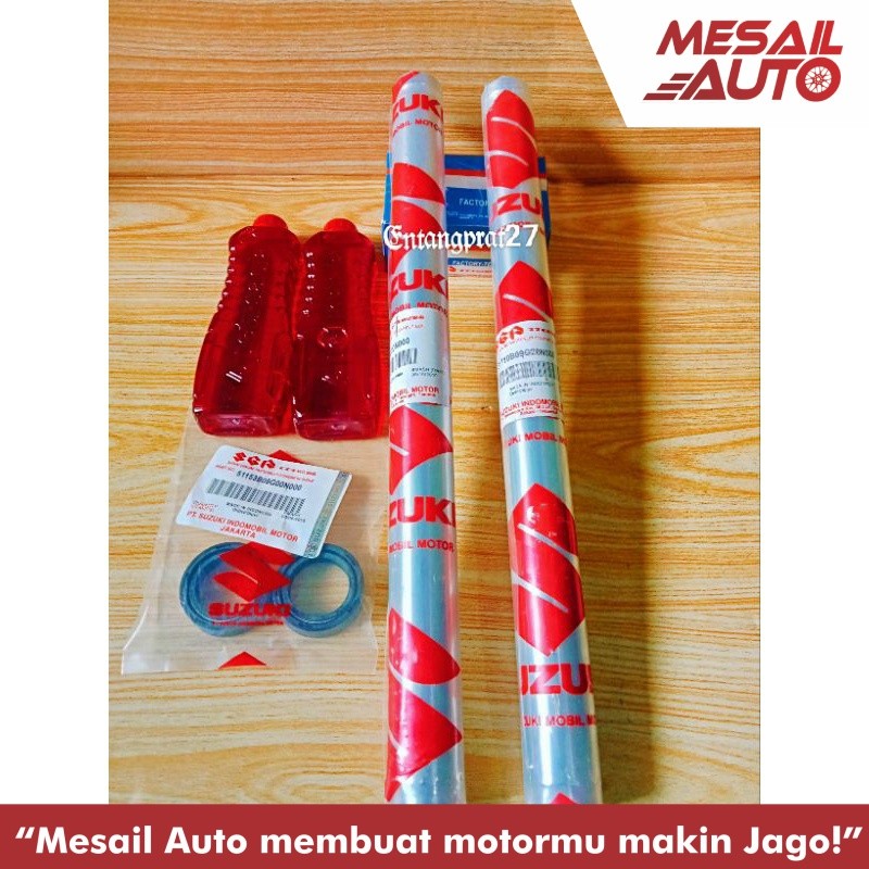 As Shock Sok Depan (Model derat) + Seal shock + Oil Shock Suzuki Smash lama/Smash new/Shogun  110/Sh