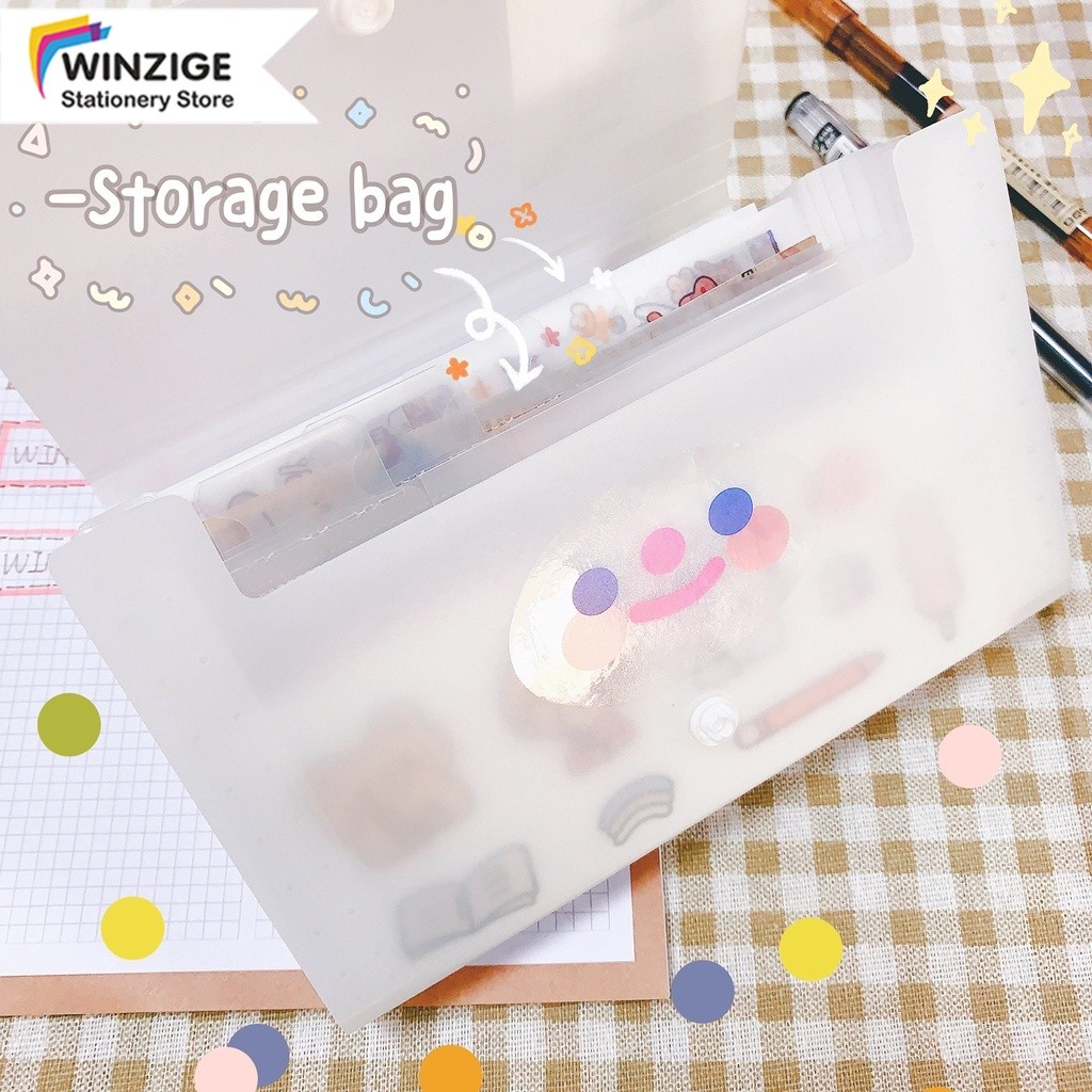 

Clearance Stiker storage bag Expanding File Map Harmonika Giro 13 Sekat / 7 Sekat Mini File Folder Organizer School Stuff stationery korea alat tulis