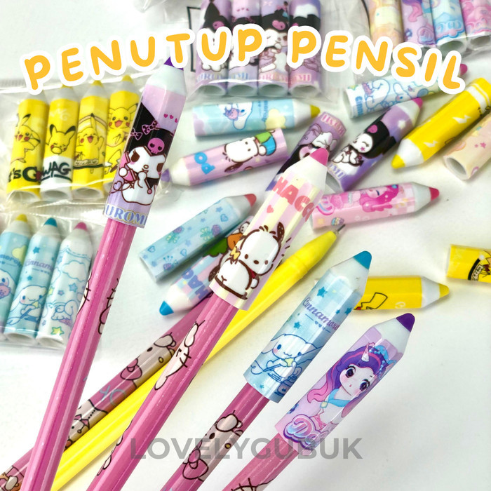 

[LOGU] Penutup pensil kartun lucu, Pencil cap