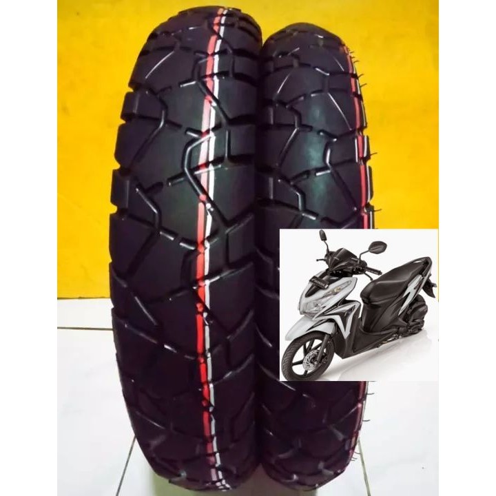 ASLI Sepasang ban vario techno 125 FI merk Aspira  ring 14 tubles