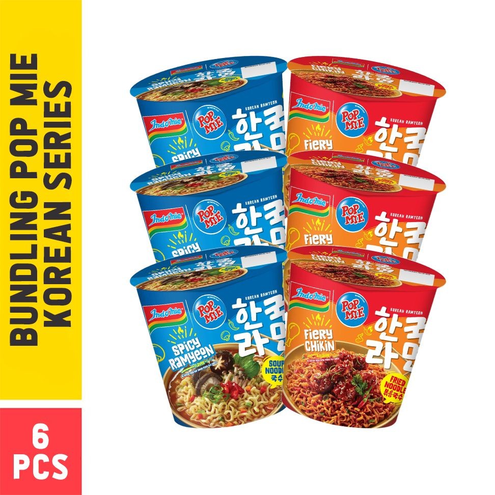 

6 Pcs - Bundling Pop Mie Korean Series