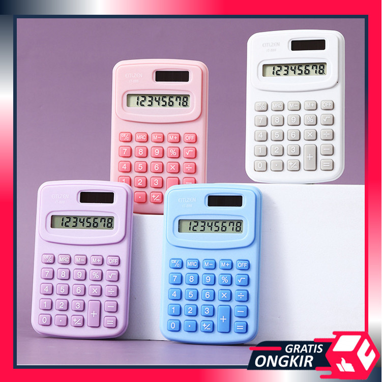 

Gratis Ongkir - 6483 Kalkulator Mini Portable / Pocket Calculator 8 Digit
