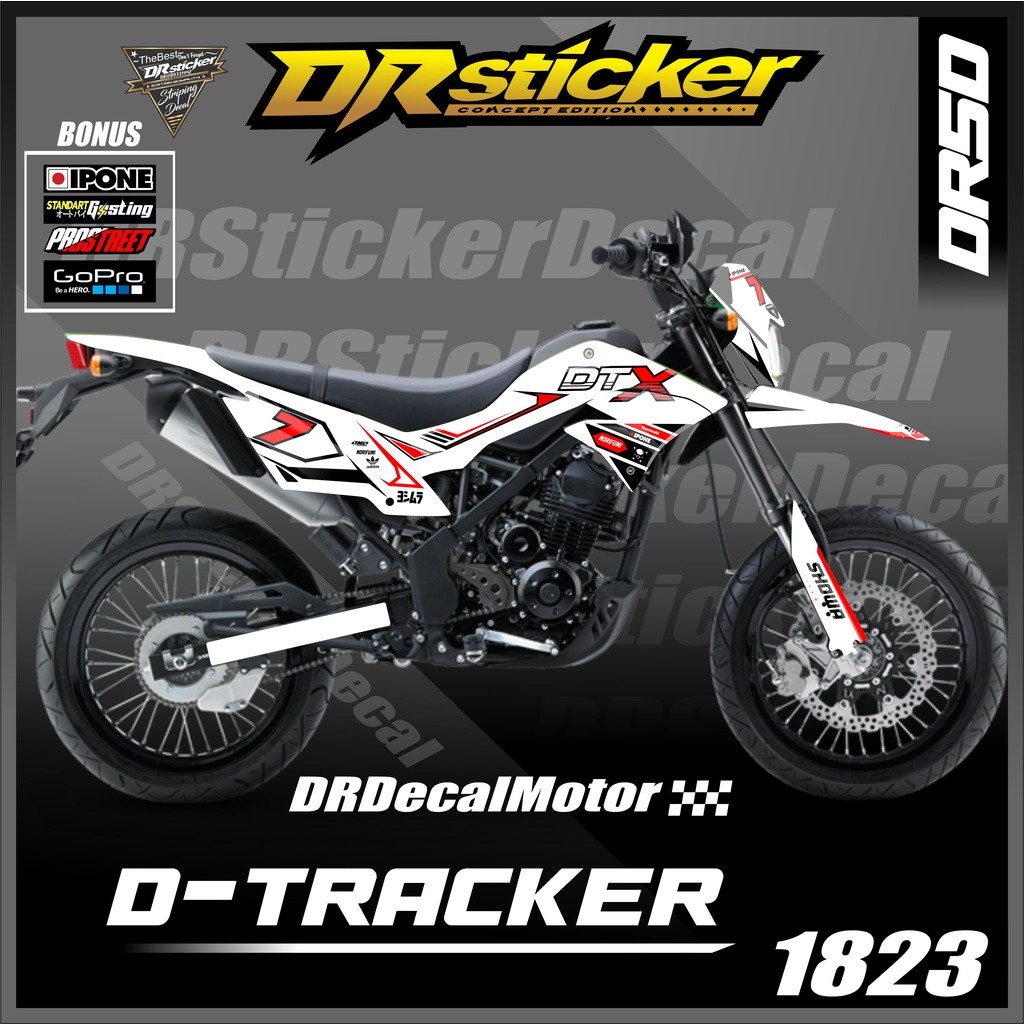 decal d tracker decal klx dtracker motor custom stiker motor d tracker stiker decal d-tracker