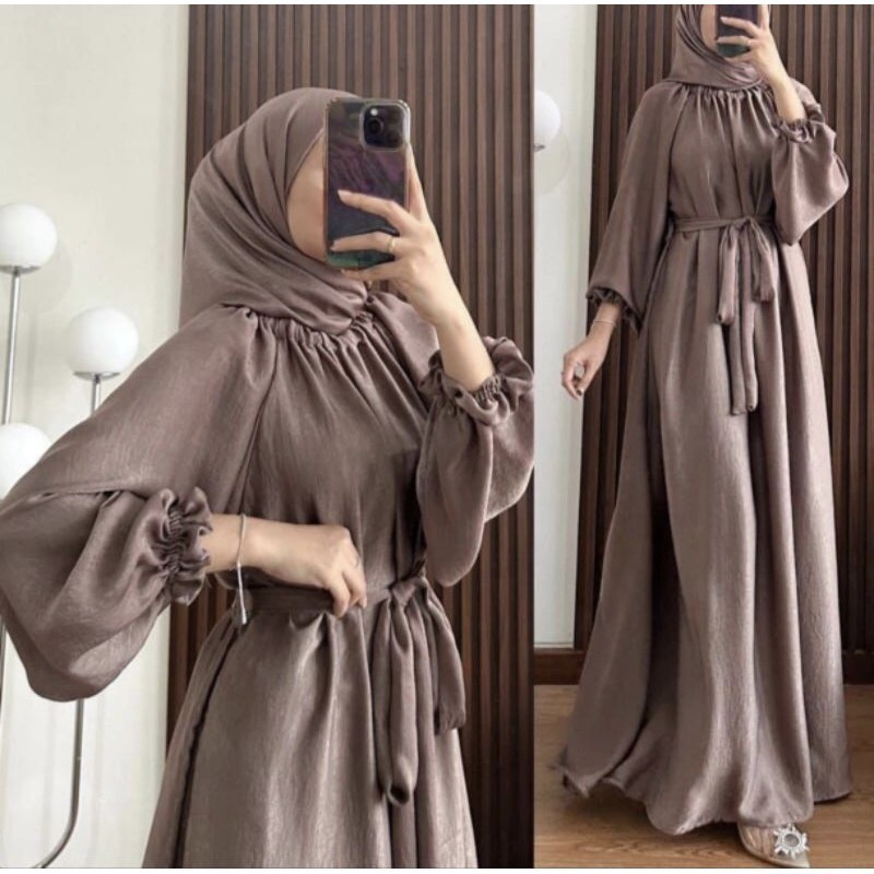SABRINA DRESS GAMIS TERBARU REMAJA KEKINIAN TANPA HIJAB