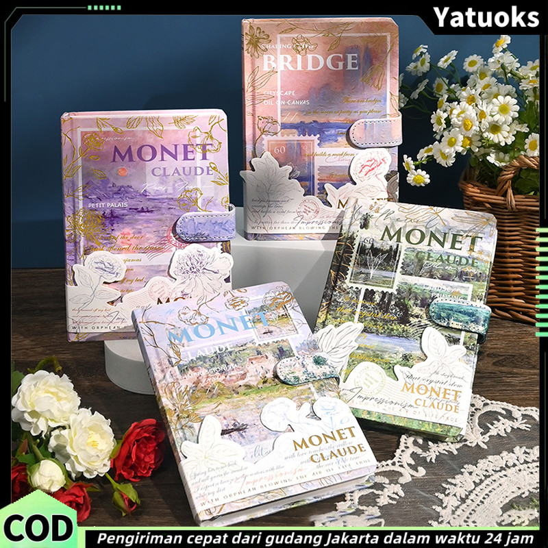 

NotFull Color Buku Diary Nature Pemandangan Vintage Lucu Buku Catatan Untuk Penutup Magnet Buku