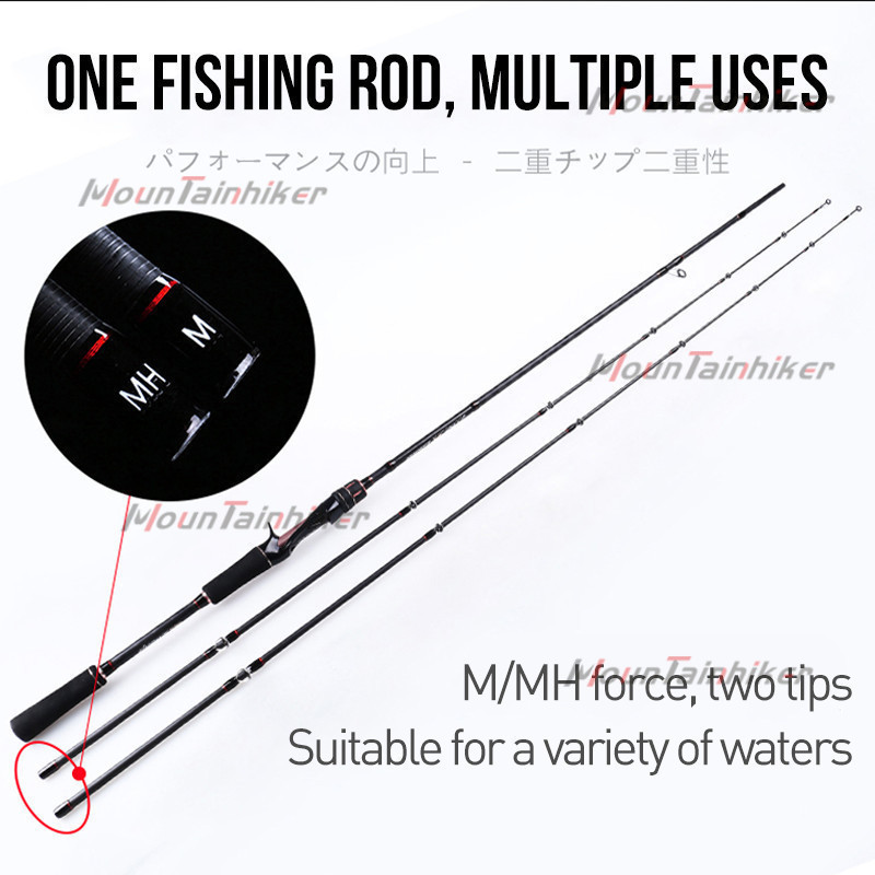 ND4 joran rod Joran Pancing Carbon Sutet 2 Bagian Jual joran casting Carbon Fiber Max Drag 20kg