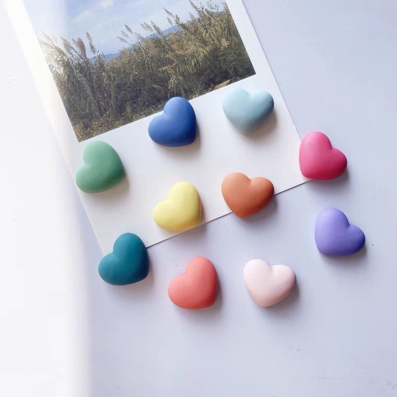 

Heart shape 10pcs Plastic Quality Cork Board Safety Colored coful Push Pins Thumbtack Office School Accessories Supplies