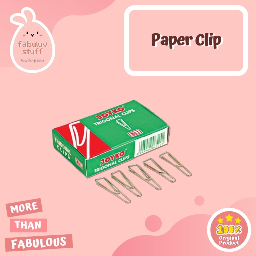 

ATK ~ ( ECER ) Paper Clip / Trigonal Clip / Penjepit kertas