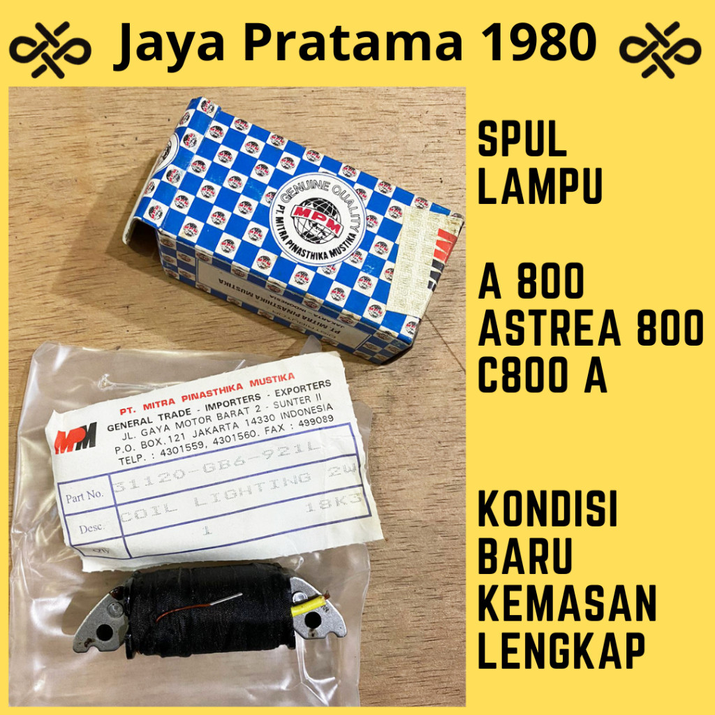 SPOOL SPUL LAMPU ASTREA 800 C700 SUPERCUP C800 WIN PRIMA STAR MPM ASTRA NOS J01