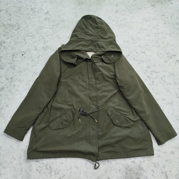 jaket parka wanita JOURNAL STANDARD daleman sherpa bisa dilepaa