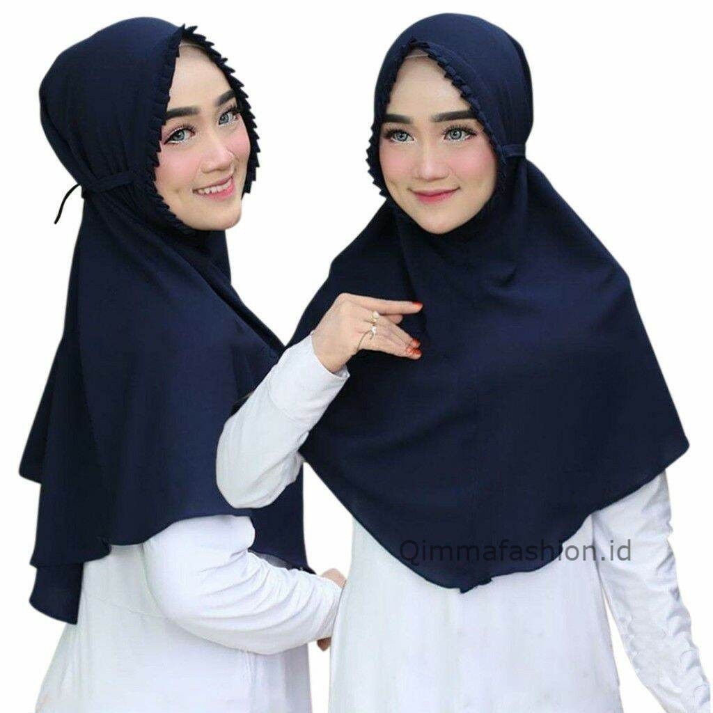 Qimfashion.id Jilbab  Bergo Maryam KCB Lipit //Jilbab Instan KCB Lipit Dewasa// Maryam Kcb Lipit//Ji