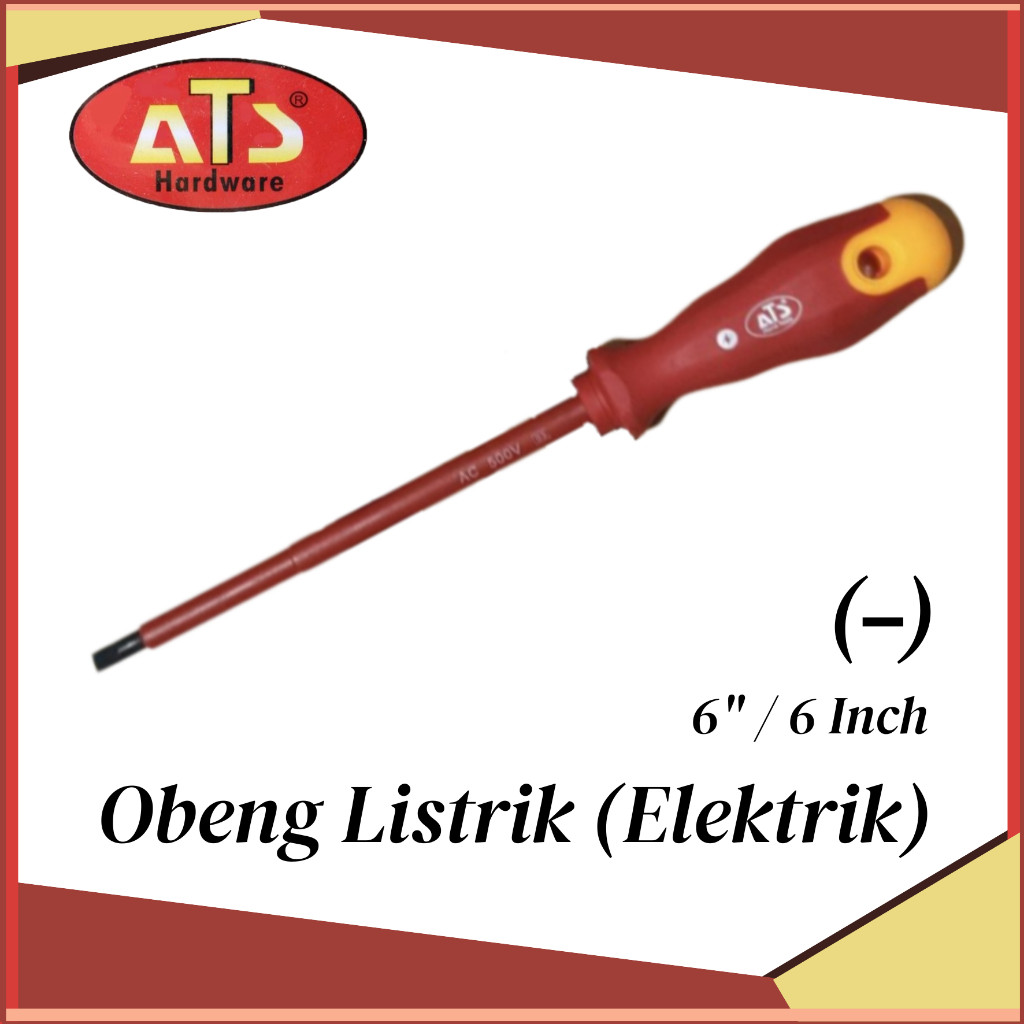ATS Obeng Listrik 6" / Obeng Elektrik 6in / Electric Screwdriver 6 inch