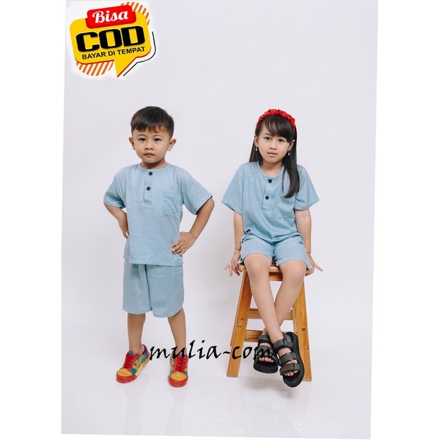 Termurah Setelan Baju Anak 1 - 9 Tahun Rayon Premium / Set Baju Anak Laki Laki Perempuan
