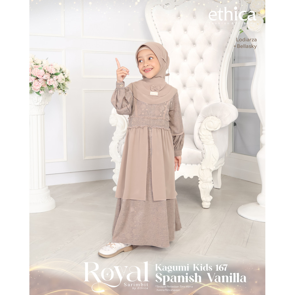Ethica Sarimbit Royal Kagumi Kids 167 Gamis Anak Perempuan Elegant