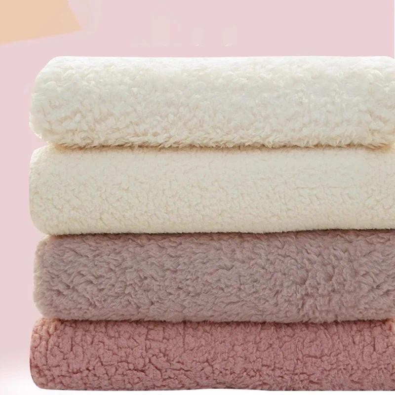 

0.5/1 Yard Double Sided Thickened Flannel Fabric For Plush Toys, Outerwear Lining Hoodies Quilts Scarves Handmade DIY Fabrics