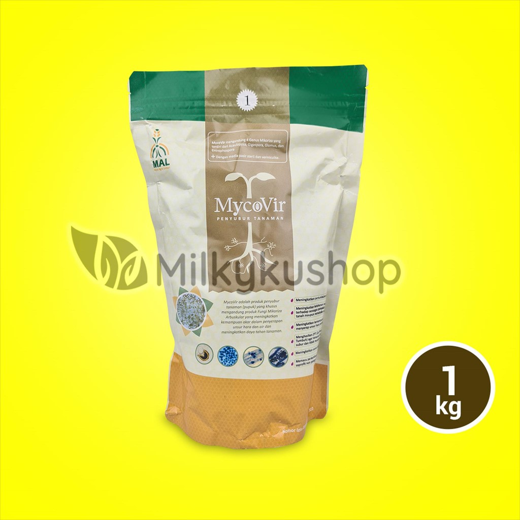 PUPUK HAYATI MYCOVIR 1 KG KEMASAN PABRIK MIKORIZA
