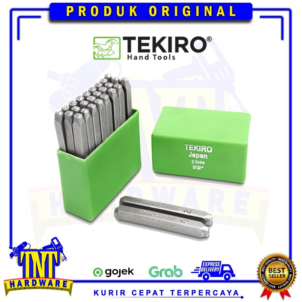 TEKIRO HURUF KETOK 6mm  / HURUF KETOK / TOOLS / ALAT PERKAKAS / ABJAD KETOK