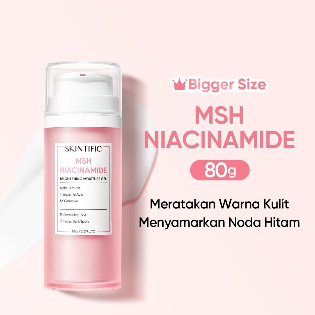 SKINTIFIC - Big Size 80g Moisturizer Mel / Krim Wajah / Moisturizer Mencerahkan / Cream siang malam 