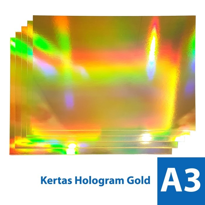 

Kertas Hologram Emas 300 gsm A3/A3+ - Paper Gold - A Tiga