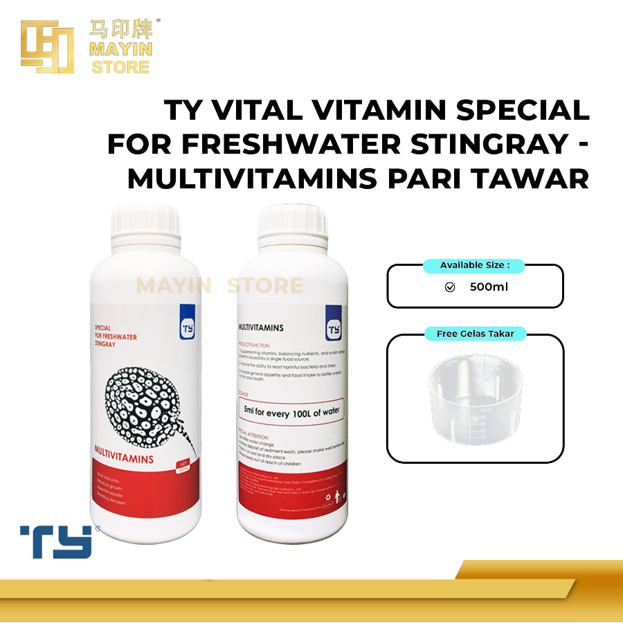 TY Vital Vitamin Special for Stingray Fresh Water - Multivitamins Ikan Pari Air Tawar