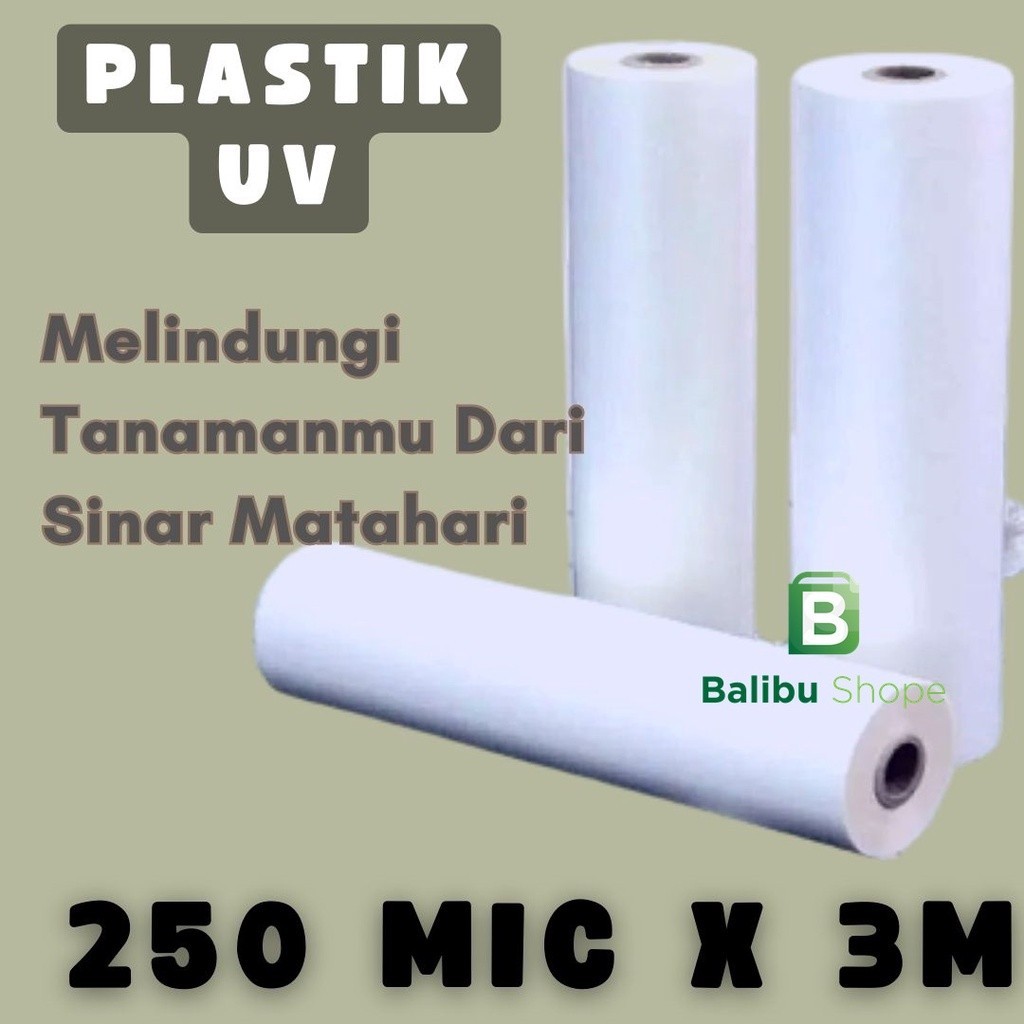 Plastik UV Green House Tebal 250 Micron 14% Lebar 3 Meter Plastik Green House MEDIAKIT