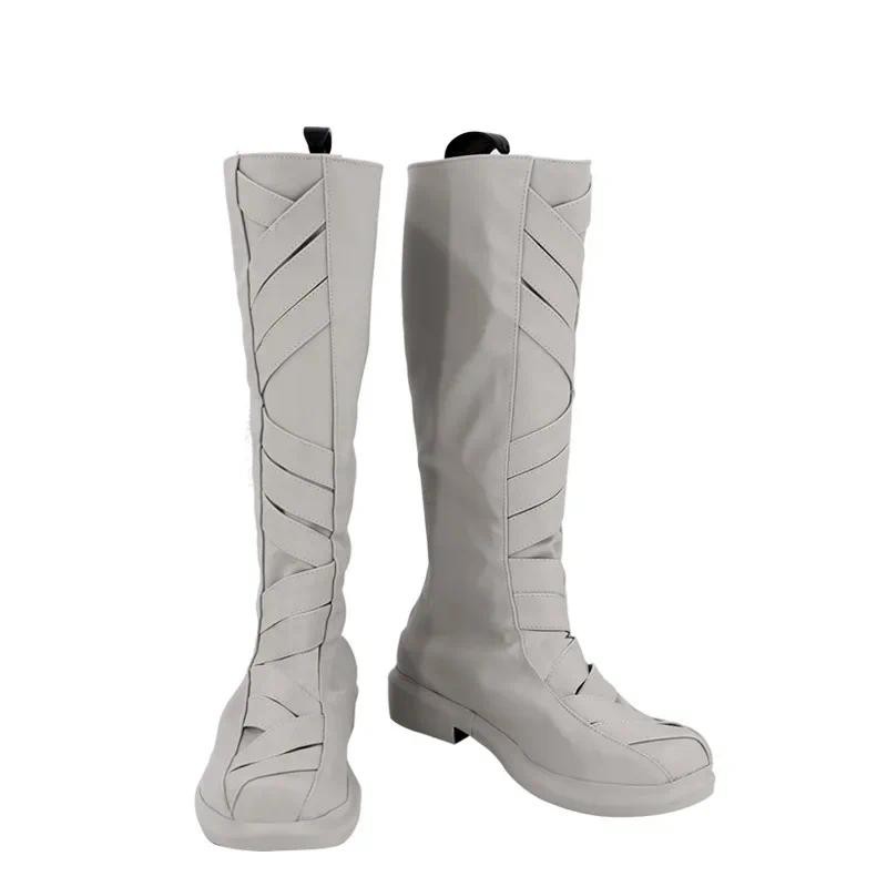 Moon Knight Marc Spector Cosplay Costume Shoes Handmade Faux Leather Boots