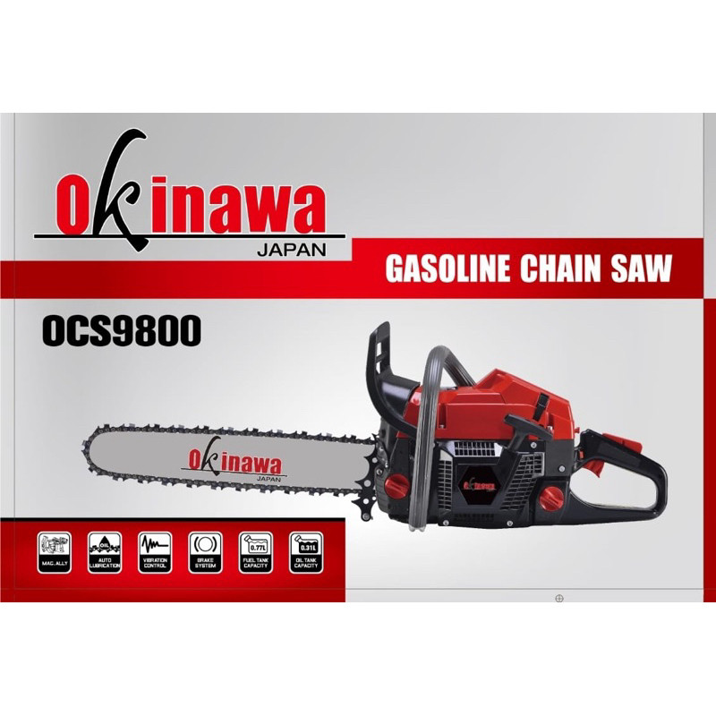 MESIN CHAINSAW OKINAWA 9800 (365) BAR 25” 72-42 MODEL HUSQVARNA