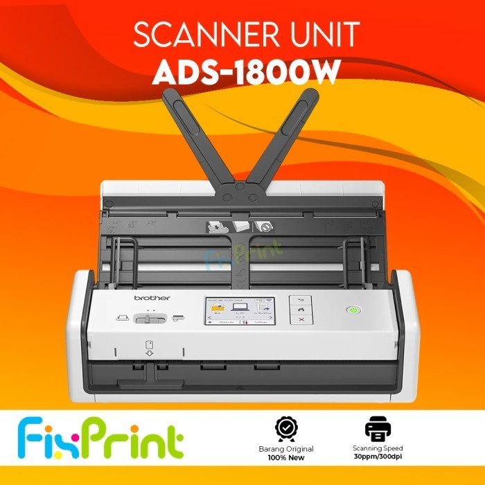 Scanner ADS-1800W Scanner Dokumen ADS 1800 Mesin Portable Scanner Document ADS1800 Wireless Duplex A