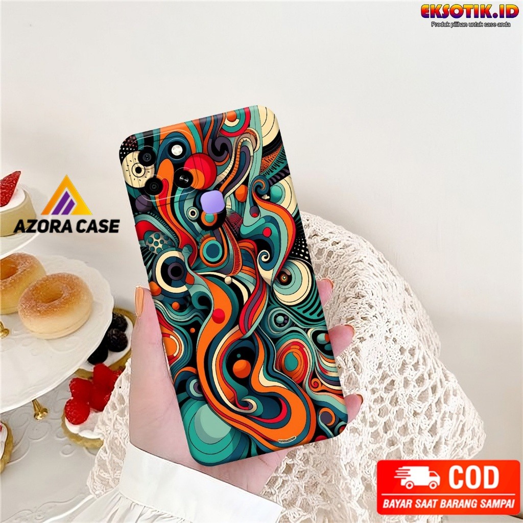 Case Infinix Smart 6 - Casing Infinix Smart 6 - Fashion Case - Silikon Infinix Smart 6  - Motif Kere