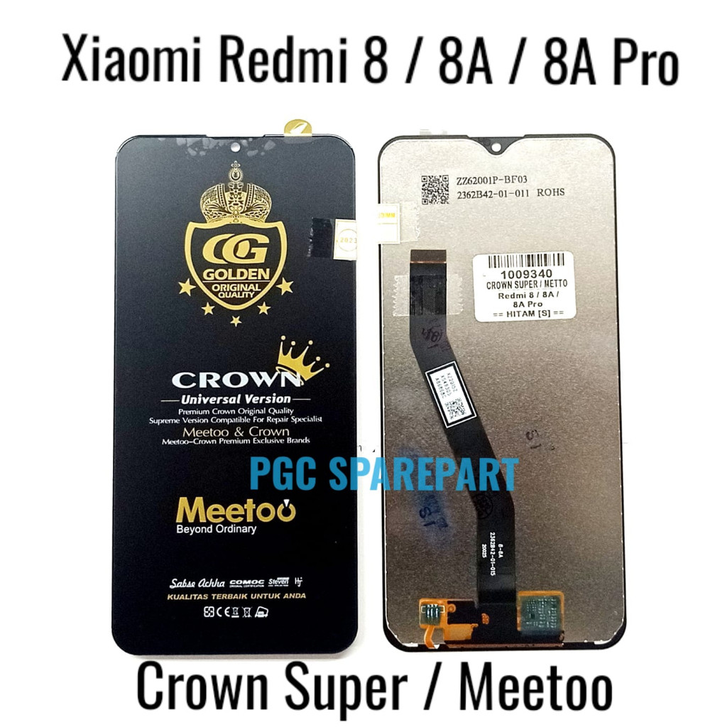 CROWN SUPER / MEETOO - LCD Touchscreen Fullset Xiaomi Redmi 8 / 8A / 8A Pro