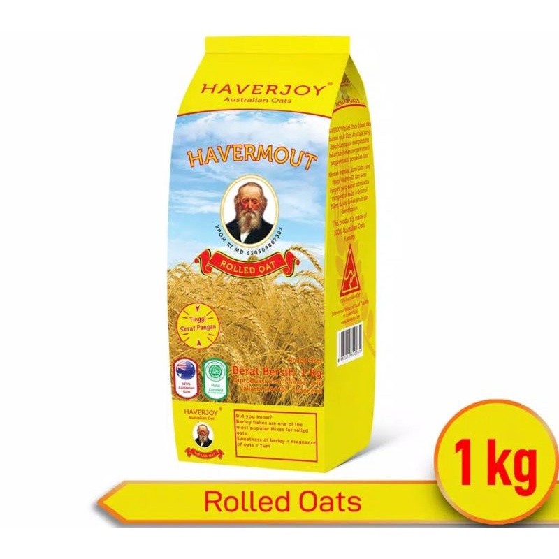 

HAVERJOY ROLLED OAT 1KG - BALIKPAPAN