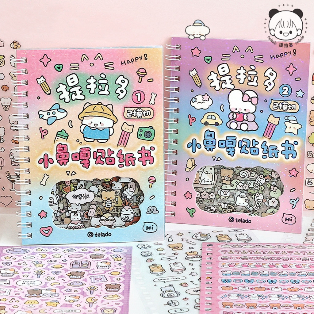 

MINKYS Kawaii Kpop Decorative Sticker Book Washi Paper Journal DIY Material Decoration Stickers Scrapbooking Ins Stationery
