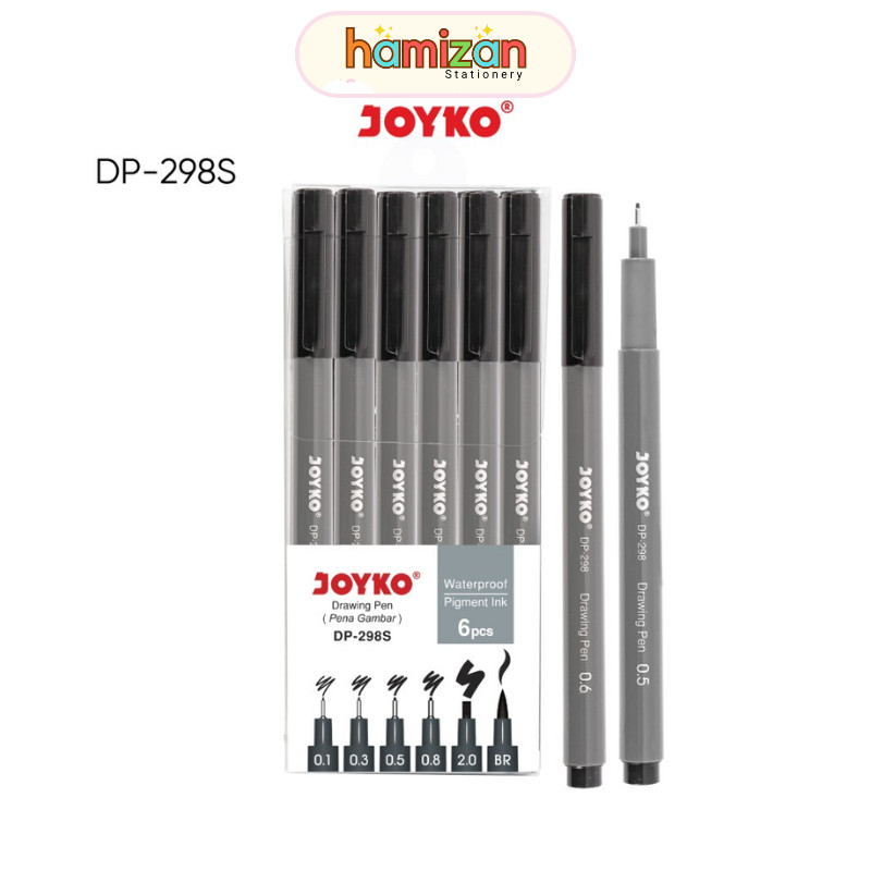 

Drawing Kaligrafi Pen Joyko DP-298S (6 pcs) Dp298s / Drawing Pen Pena Gambar Joyko DP-298S 1 Set 6 Pcs - DP-298S Joyko Murah Berkualitas