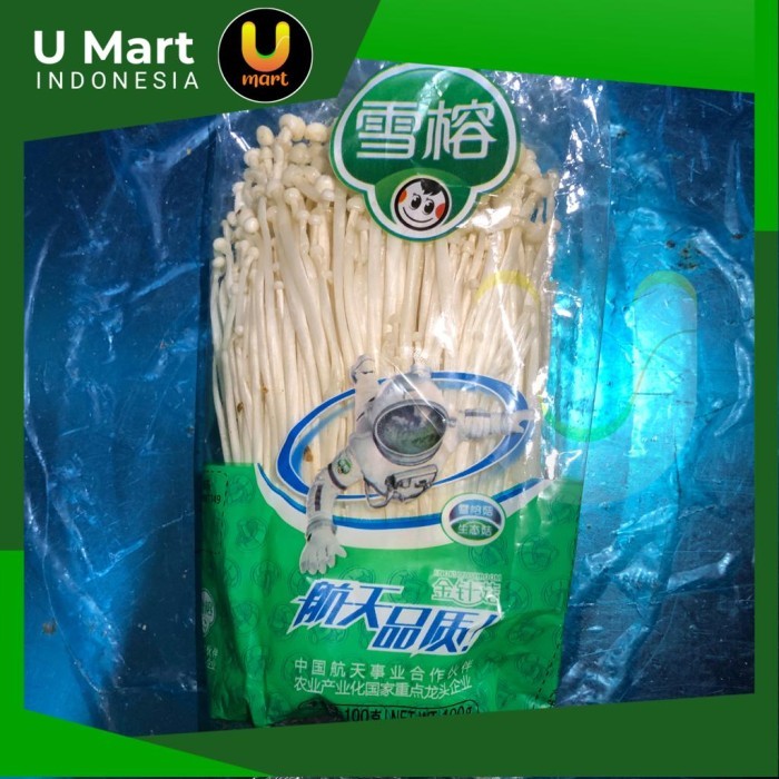 

U Mart - Jamur Enoki / Enokitake 1 pack isi 100 gram