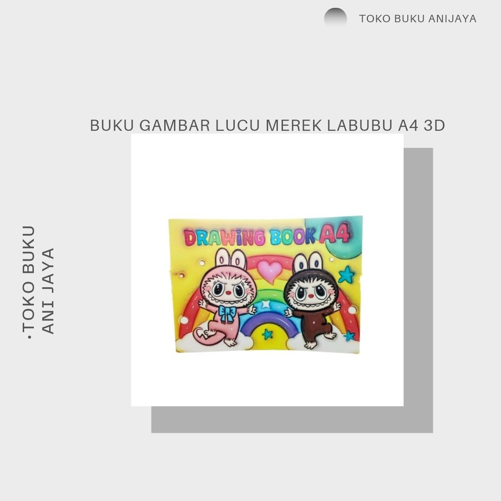 

BUKU GAMBAR VIRAL BUKU GAMBAR LABUBU LUCU BAGUS DAN BERKUALITAS A4 3D PAKET 3PCS{ISI 8LEMBAR Books