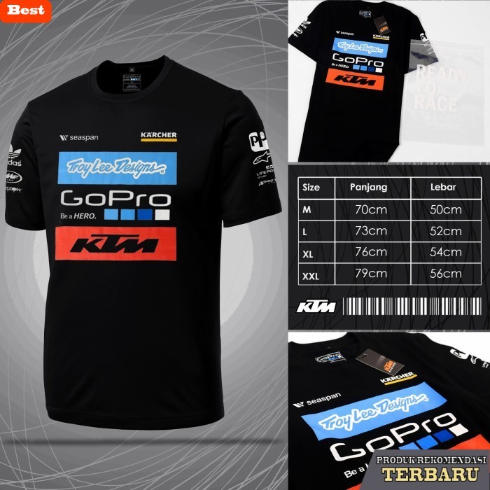 hoodie pria keren HOODIE PRIA | JAKET KTM TLD SPONSHORSHIP GRADE ORIGINAL |SWEATER GOPRO - KAOS KTM 