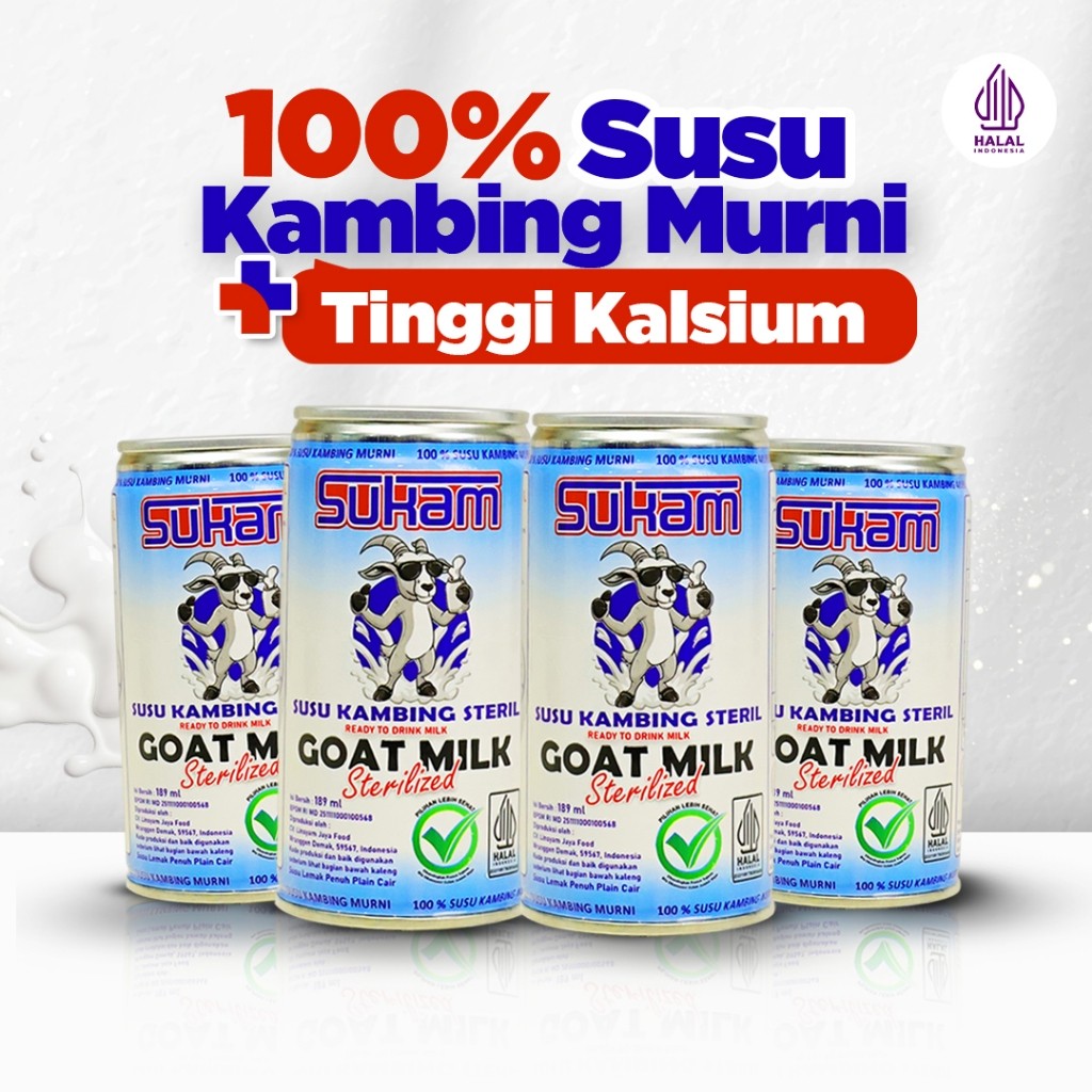 

Sukam - Susu Kambing Murni Bantu Jaga Kesehatan Tulang dan Sendi - 4 Kaleng