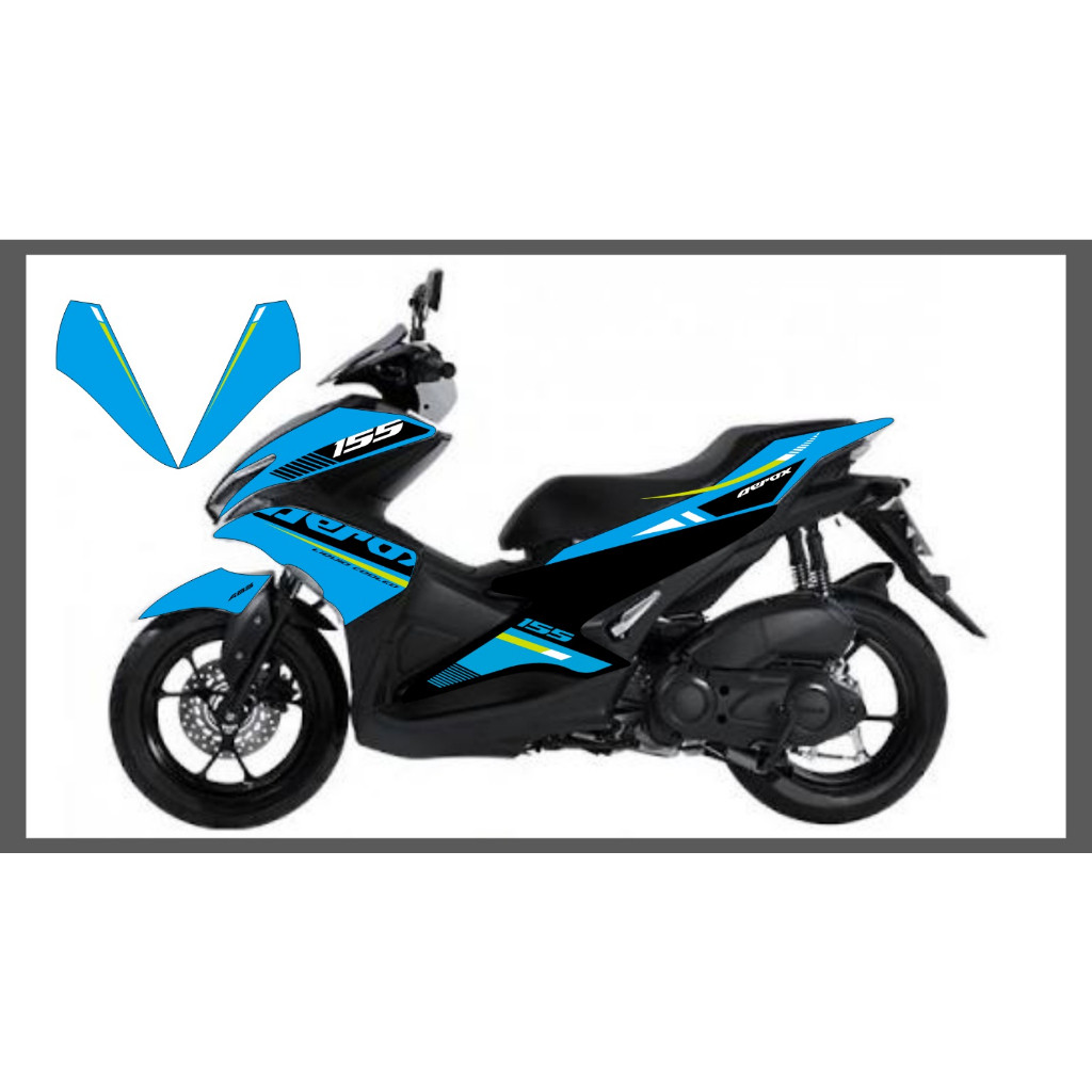 STRIPING AEROX OLD 155 VVA BAHAN TRANSPARAN MALAYSIA DESIGN