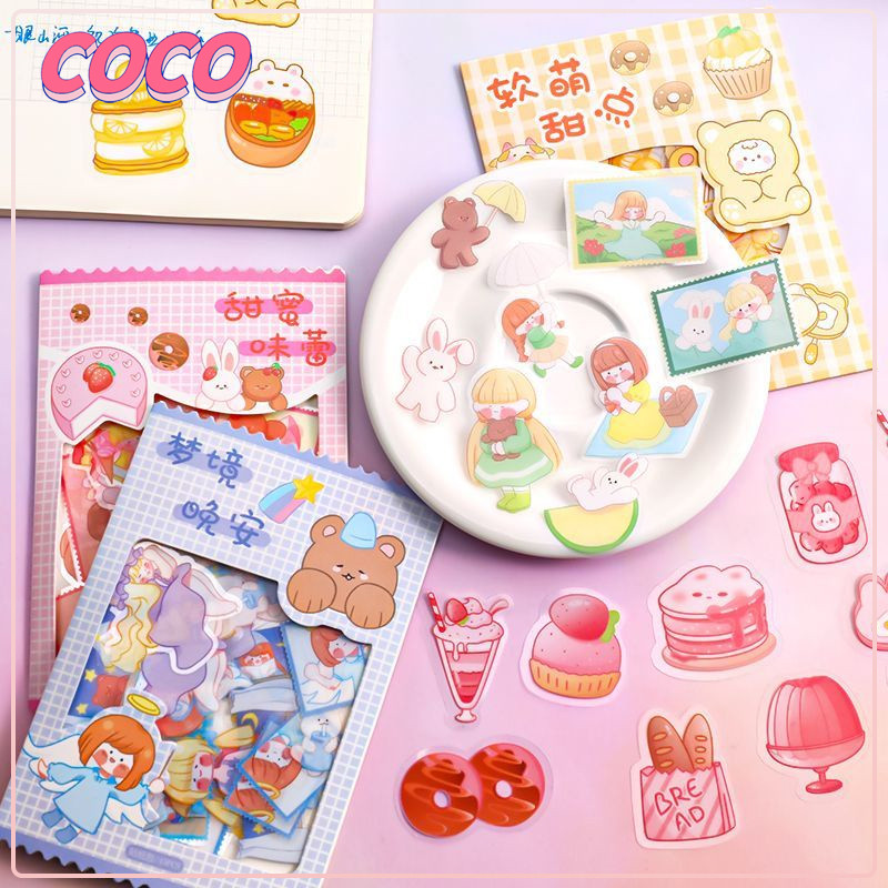 

45PCS/Bag stiker Diary Stickers Scrapbooking Planner Bullet Journal Decorative Stationery Stickers-coco_market