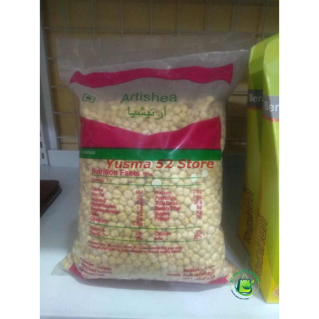 

Kacang Arab Artishea 1kg Kacang Arab Cemilan Sehat BerVitamin Gurih Renyah Timur Tengah