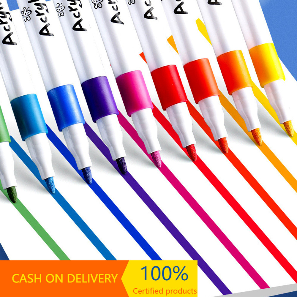 

CASH ON DELIVERY Pen Akrilik Marker Warna Cepat Kering Tahan Air / Spidol Acrylic Painter / Menggambar Kreativitas Seni Edukasi Anak