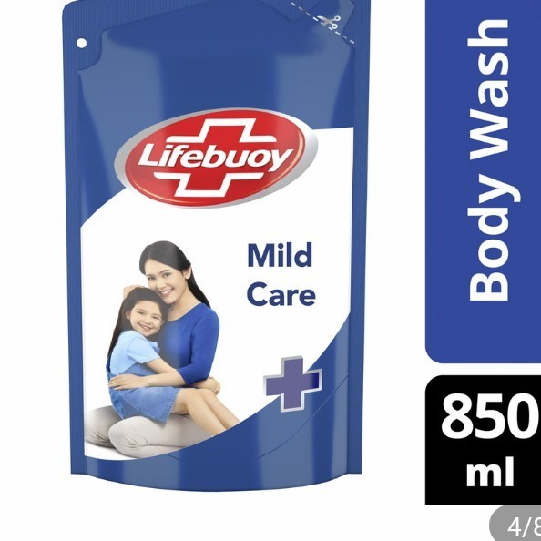 NEW LIFEBUOY BODY WASH MILD CARE REF 850ML