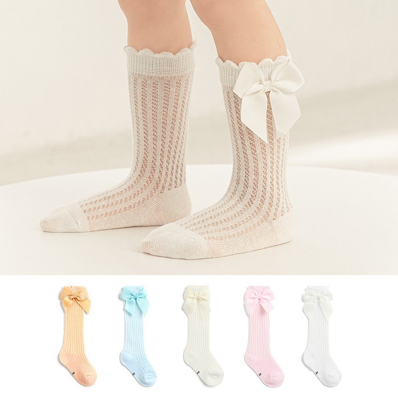 BOBOHO - KAOS KAKI PANJANG ANAK PEREMPUAN / KAOS KAKI ANAK BAYI PEREMPUAN / BABY SOCKS