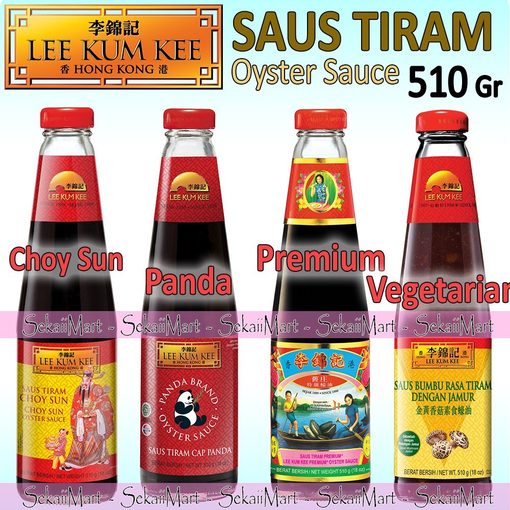 

LEE KUM KEE Saus Tiram 510g - LKK PANDA / PREMIUM / CHOY SUN / VEGETARIAN Oyster Sauce Botol Besar