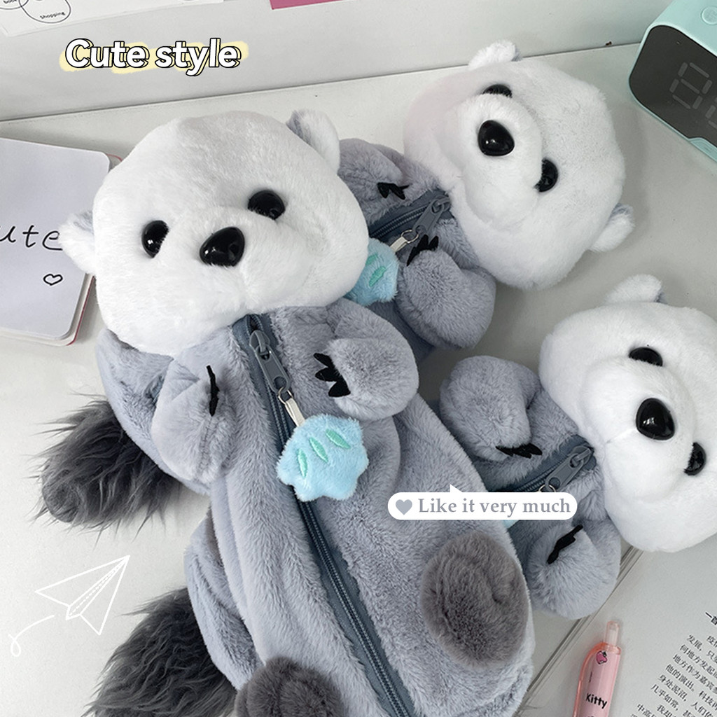 

Cute Cartoon Animals Large Capacity Pen Bag Creative Pencil Case Students Gift Storage Bag Multifunctional Stationery Organizer