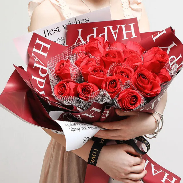 

20 LEMBAR Flower Wrapping Paper Bicolor Cellophane Dua Warna Kertas Bunga/ Kertas Bungkus Kado Florist KB054