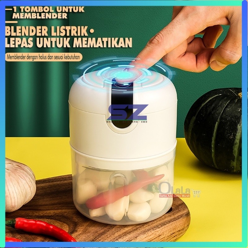 blender portable mini chopper penggiling gilingan bumbu rechargeable