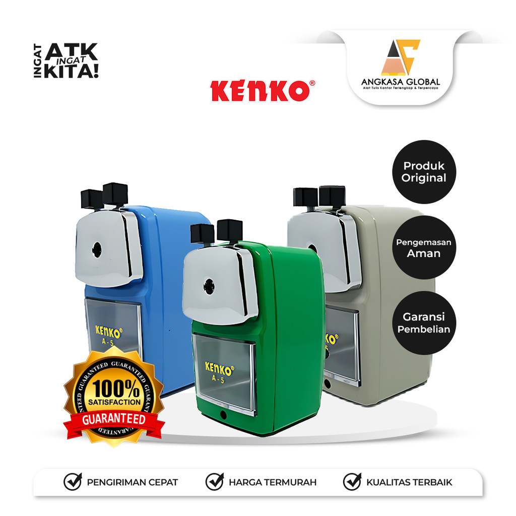 

KENKO RAUTAN PENSIL/ PENCIL SHARPENER A-5 (1PC)