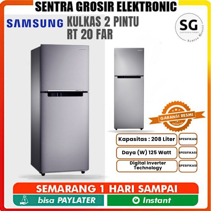 KULKAS SAMSUNG RT 20 FAR LEMARI ES 2 PINTU DIGITAL INVERTER
