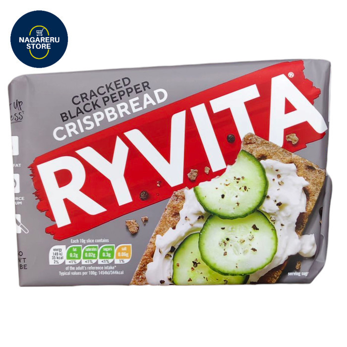 

Ryvita cracked black pepper crispbread